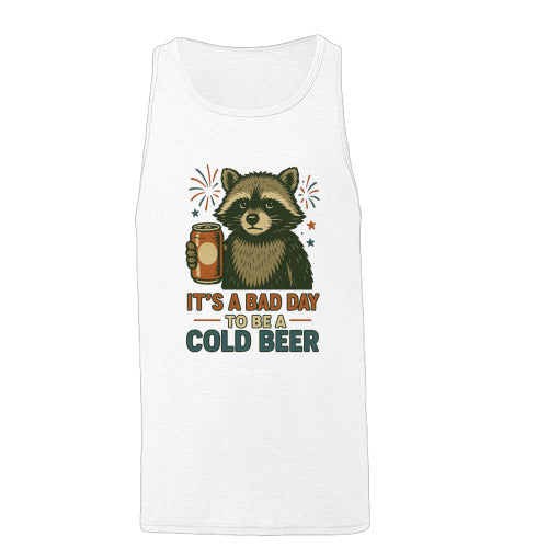It's A Bad Day To Be A Cold Beer (Racoon Version) | Men's Tank Top