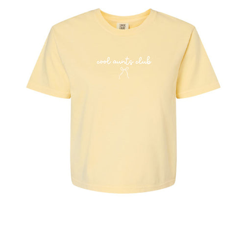 Cool Aunts Club | Boxy Fit Tee butter yellow